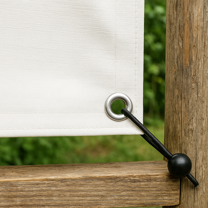 ברזנט לבן 4X4 מטר, איכותי חזק ורב-שימושי, כולל טבעות קשירה מחוזקות מאלומיניום