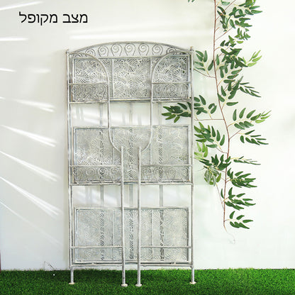 מעמד מדפים לעציצים מברזל