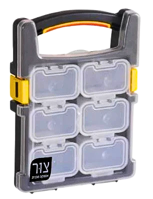 ארגונית 6 תאים נפרדים ונשלפים בעלי אפשרות תפס לחגורה

