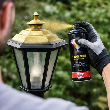 ספריי צבע דו איט – לעץ, מתכת ועוד | 400 מ"ל | צבע זהב ספריי צבע