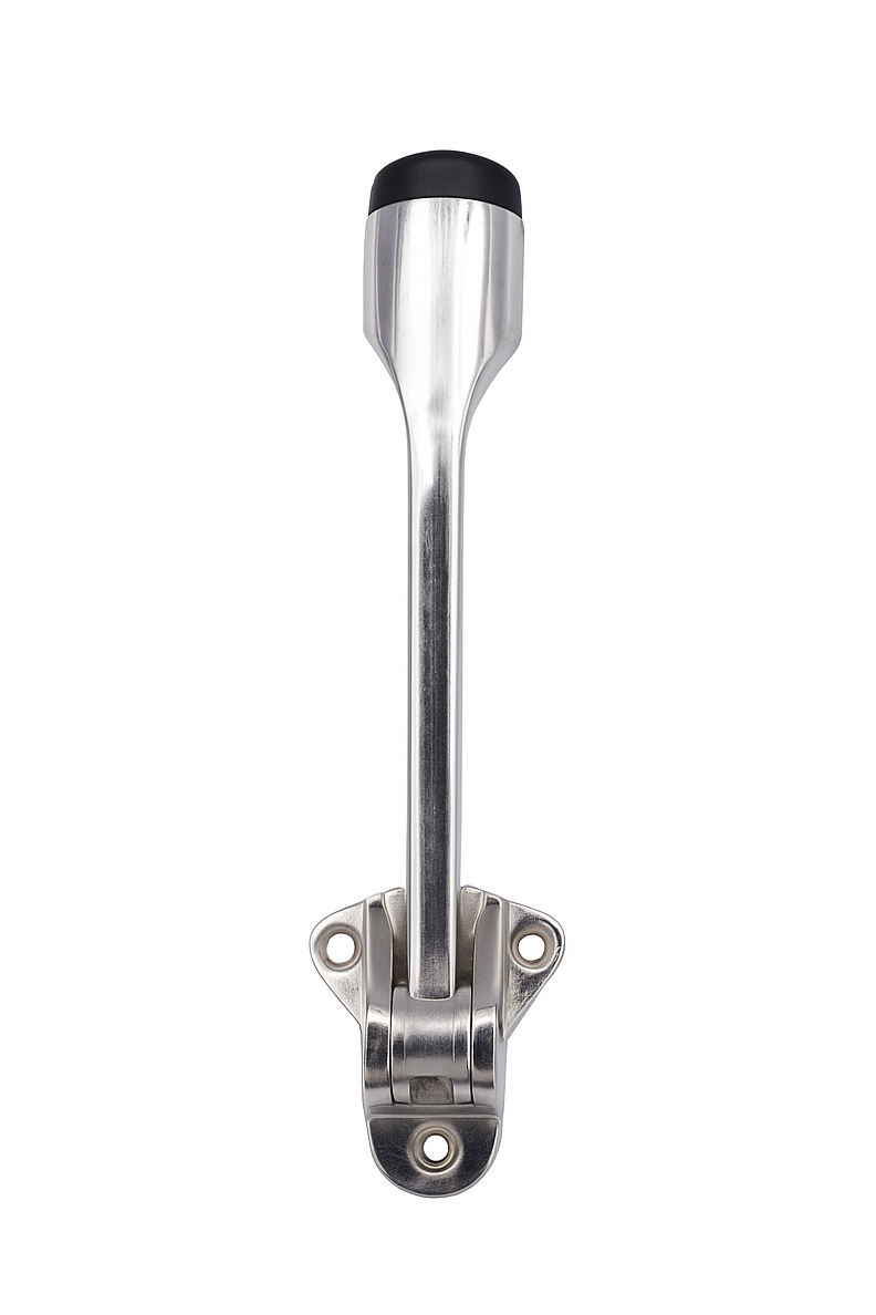 מעצור דלת מתקפל העשוי מחומרים איכותיים ועמידים, פתרון נוח ויעיל לשמירה על דלתות פתוחות בבטחה
