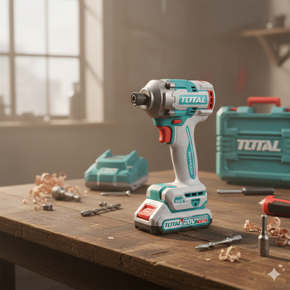 הגיעו לביצועי שיא עם מברגת האימפקט המתקדמת מבית TOTAL המצוידת במנוע Brushless ללא פחמים המעניק אורך