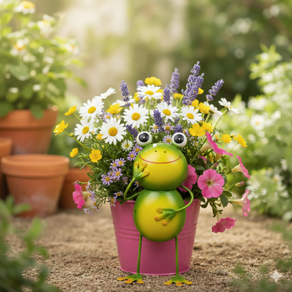 עציץ ה"צפרדע" הוא פריט דקורטיבי בולט המשלב הומור, צבע ונוכחות מרשימה. עם גובה של 30 ס"מ