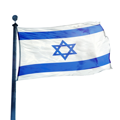 דגל ישראל גדול (M), עשוי שריג איכותי 60X80 ס"מ