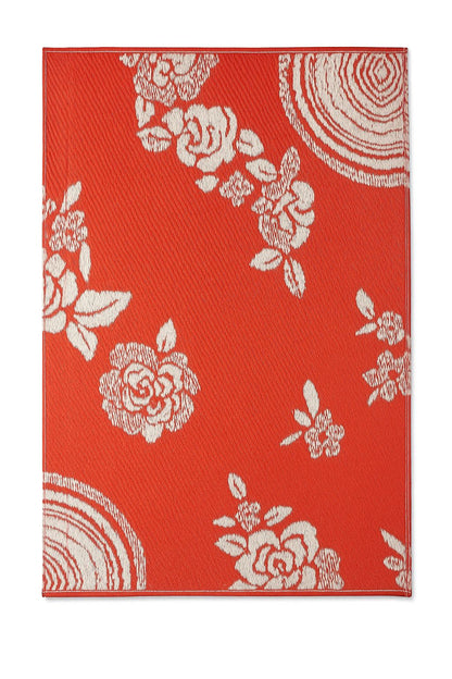 מחצלת פרחים דו-צדדית לבית ולגינה 1.8×2 מטר – עמידה, קלה לניקוי ודקורטיבית