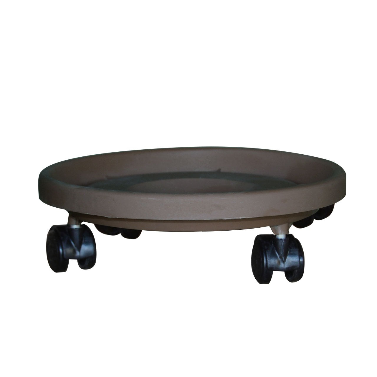 צלחת עציץ ניידת 4 גלגלים חאקי