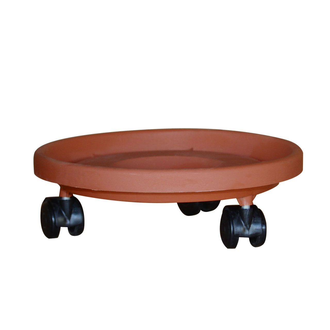 צלחת עציץ 4 גלגלים טרקוטה קוטר 35 ס״מ