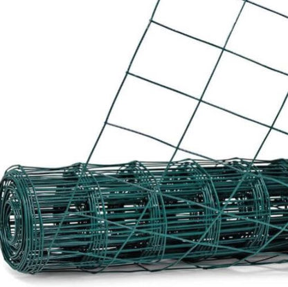 גדר רשת מרותכת PVC  ירוקה בגובה 1.2 מ' ואורך 5 מטר - פתרון גידור מקצועי ואיכותי!