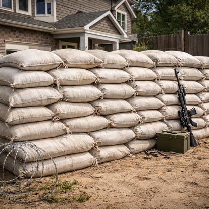 שק יוטה חזק צור מרקט | 40×60 ס״מ | מאושר לאחסון מזון | רב פעמי וניתן