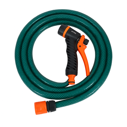 סט השקיה צינור 25 מטר + מחברים מהרים + אקדח איכותי
