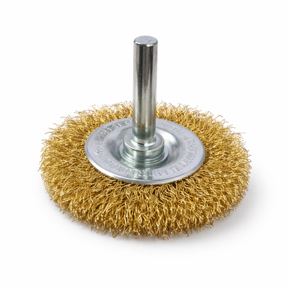 כוס מברשת חוטי ברזל TOTAL | קוטר 50 מ״מ (2״) | שוק 1/4״ | חוט 0.3