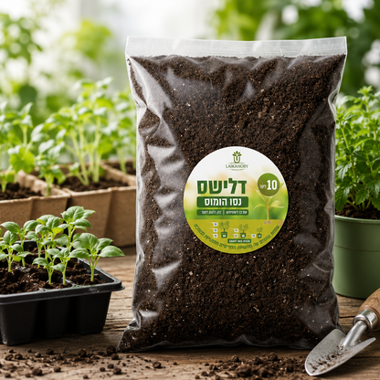 הומוס תולעים פרימיום 10 ליטר – דשן טבעי לעציצים, לגינה ולצמחי בית | GARDENCHEF מחפשים הומוס