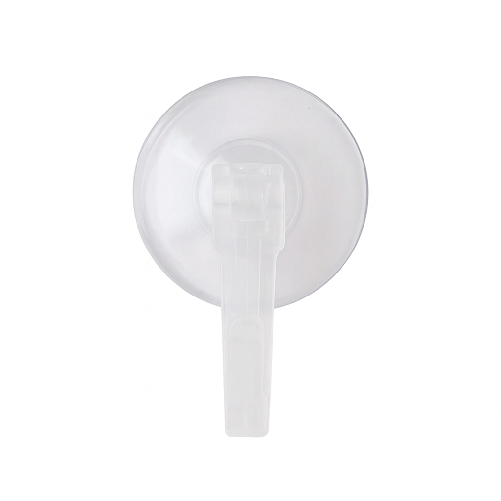 קולב ואקום, ללא צורך בקדיחה, חזק ואיכותי, כושר נשיאה עד 3 ק"ג, לחדרי אמבטיה ומטבח, שקוף
