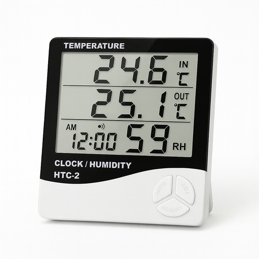 מד טמפרטורה ולחות דיגיטלי