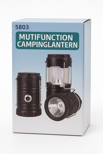 פנס סולארי נטען רב-תכליתי עם תאורת לד עוצמתית ופונקציית טעינה