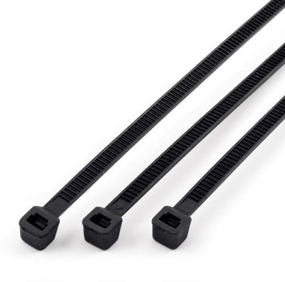 אזיקונים במידה 4.5X400 מ"מ, 100 יחידות, עמידות גבוהה בקרינת UV, עמידות בטמפ' עד 85 (C°) בצבעים שחור ולבן