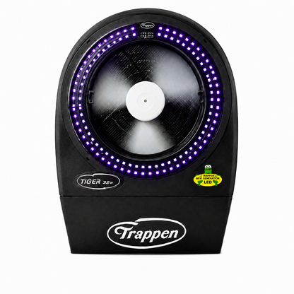 לוכד יתושים ומעופפים חשמלי Trappen Tiger 32 Black LED - קטלן יתושים, זבובים וחרקים מעופפים למסעדות ובתי קפה
