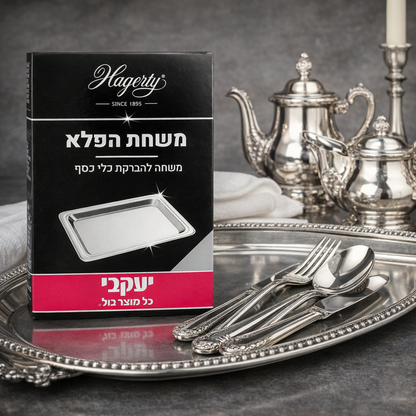 הגרטי – משחת פלא להברקת כלי כסף | 185 גרם משחה איכותית לניקוי וחידוש כלי כסף