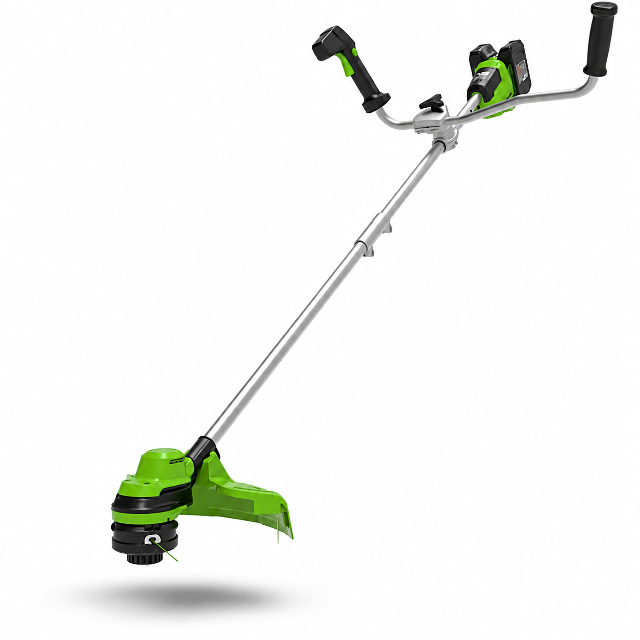 חרמש/קוצץ קנטים נטען Greenworks 48V Brushless - חיתוך דשא ועשבייה עבה, כולל 2 סוללות 4Ah ומטען