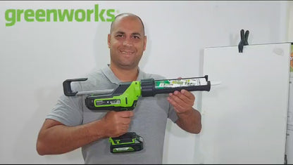 אקדח איטום סיליקון 24V GREENWORKS