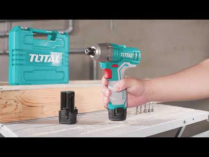 מברגת אימפקט מקצועית 12V כולל סט סוללות ליתיום חזקות במיוחד, ביטים להברגה ומזוודת נשיאה נוחה לאחסון