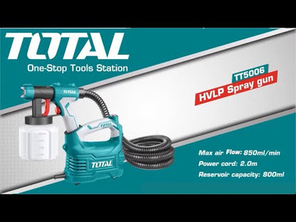 אקדח ריסוס חשמלי מבוסס רצפה 550W מערכת HVLP, עם מיכל פלסטיק 800 מ"ל לצביעה איכותית, מקצועית ויעילה