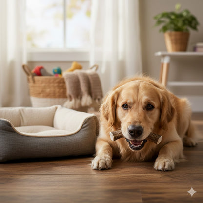 קרן אייל אדום טבעית המשמשת כחטיף לעיסה איכותי לכלבכם האהוב. הקרן הקטנה והקומפקטית מיובשת בתהליך טבעי