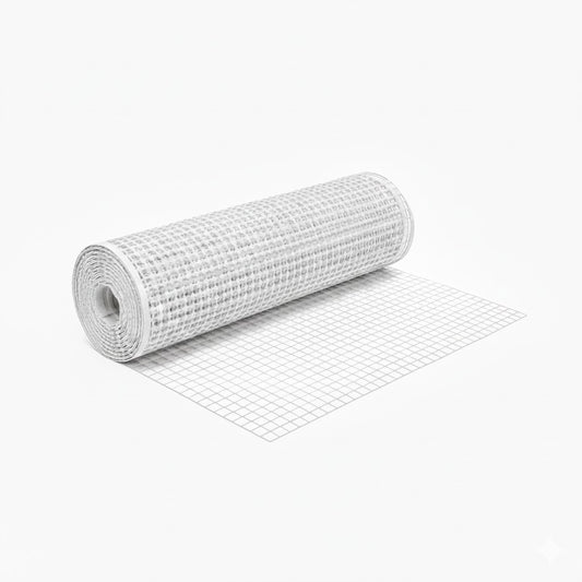 גדר רשת פלסטיק לבנה