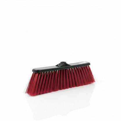 מטאטא איכותי מפלסטיק בורדו עם זיפים רכים באיכות גבוהה