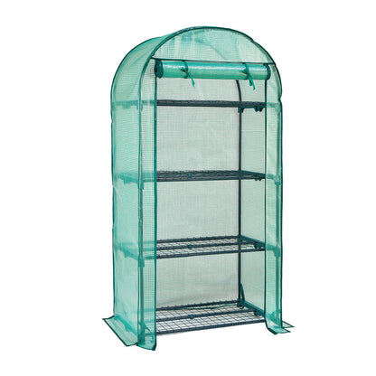 חממה ביתית עומדת לגידול צמחים וירקות – 160×80×45 ס"מ עם 4 מדפים