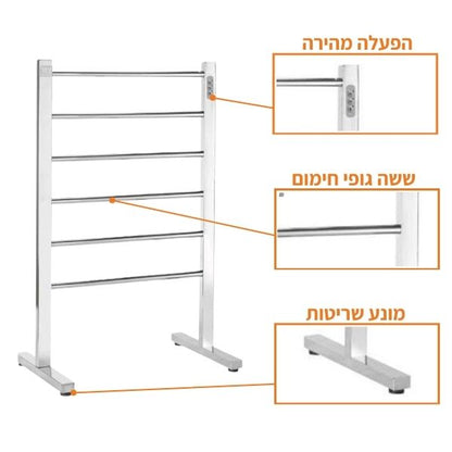 מתלה מגבות חשמלי מאת צור מרקט