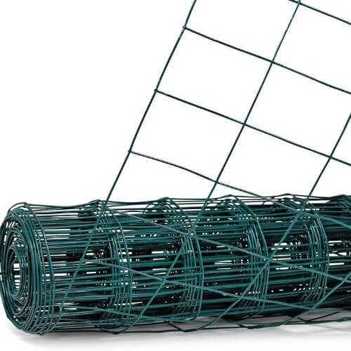 גדר רשת ירוקה מולחמת מצופה PVC | מידות 5X5 מטר