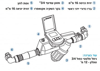 ערכת השקייה כולל מחשב השקייה חכם